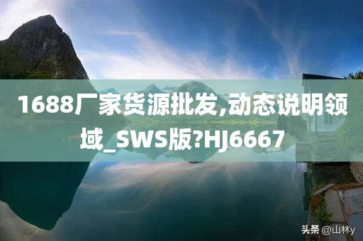 1688厂家货源批发,动态说明领域_SWS版?HJ6667