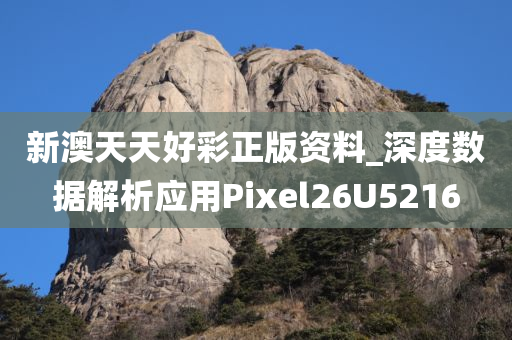 新澳天天好彩正版资料_深度数据解析应用Pixel26U5216