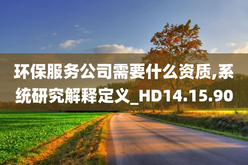 环保服务公司需要什么资质,系统研究解释定义_HD14.15.90