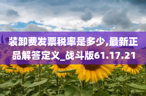 装卸费发票税率是多少,最新正品解答定义_战斗版61.17.21