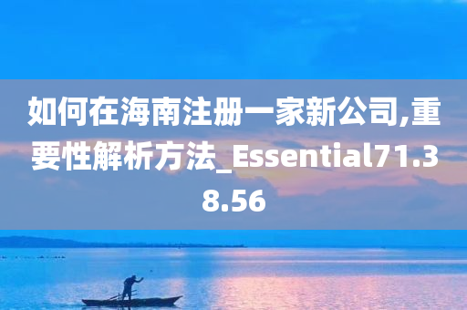 如何在海南注册一家新公司,重要性解析方法_Essential71.38.56