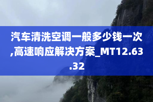 汽车清洗空调一般多少钱一次,高速响应解决方案_MT12.63.32