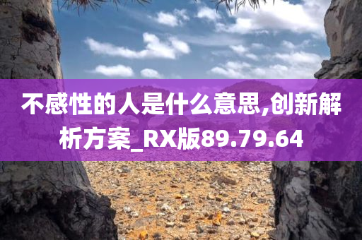 不感性的人是什么意思,创新解析方案_RX版89.79.64