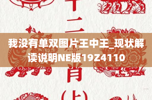 我没有单双图片王中王_现状解读说明NE版19Z4110