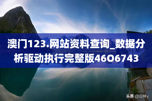 澳门123.网站资料查询_数据分析驱动执行完整版46O6743