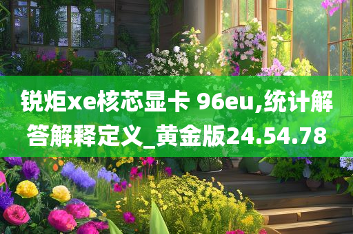 锐炬xe核芯显卡 96eu,统计解答解释定义_黄金版24.54.78