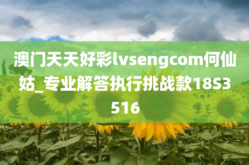 澳门天天好彩lvsengcom何仙姑_专业解答执行挑战款18S3516