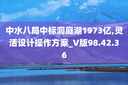 中水八局中标洞庭湖1973亿,灵活设计操作方案_V版98.42.36