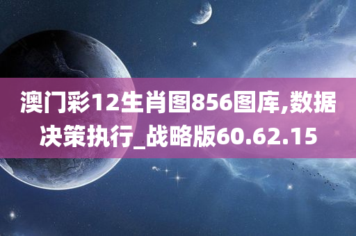 澳门彩12生肖图856图库,数据决策执行_战略版60.62.15