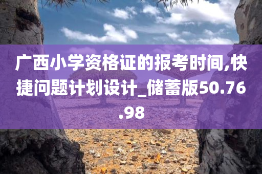 广西小学资格证的报考时间,快捷问题计划设计_储蓄版50.76.98