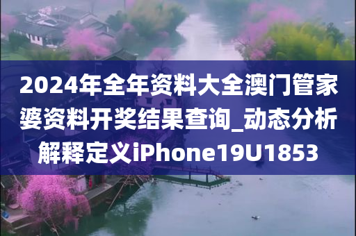 2024年全年资料大全澳门管家婆资料开奖结果查询_动态分析解释定义iPhone19U1853