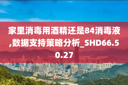 家里消毒用酒精还是84消毒液,数据支持策略分析_SHD66.50.27