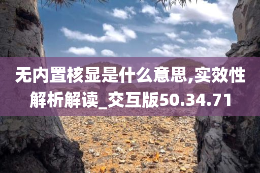 无内置核显是什么意思,实效性解析解读_交互版50.34.71