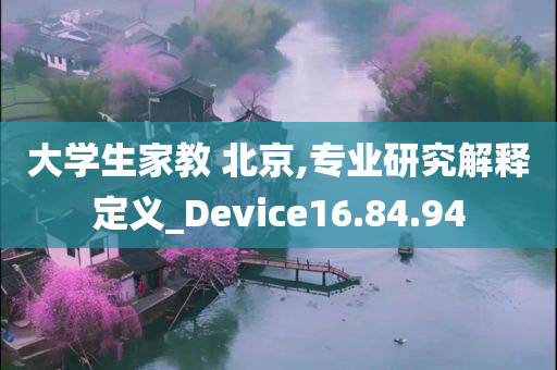 大学生家教 北京,专业研究解释定义_Device16.84.94