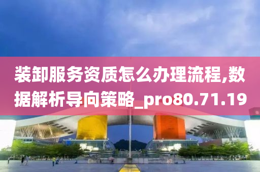 装卸服务资质怎么办理流程,数据解析导向策略_pro80.71.19