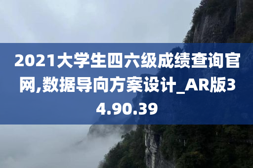 2021大学生四六级成绩查询官网,数据导向方案设计_AR版34.90.39