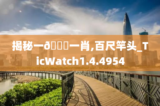 揭秘一🐎一肖,百尺竿头_TicWatch1.4.4954