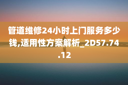 管道维修24小时上门服务多少钱,适用性方案解析_2D57.74.12