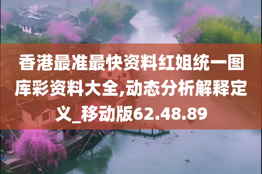 香港最准最快资料红姐统一图库彩资料大全,动态分析解释定义_移动版62.48.89