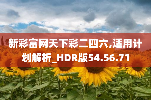 新彩富网天下彩二四六,适用计划解析_HDR版54.56.71