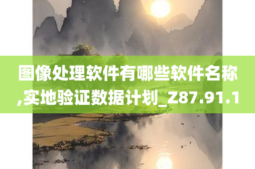 图像处理软件有哪些软件名称,实地验证数据计划_Z87.91.10