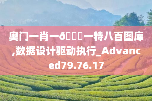 奥门一肖一🐎一特八百图库,数据设计驱动执行_Advanced79.76.17