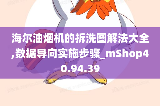 海尔油烟机的拆洗图解法大全,数据导向实施步骤_mShop40.94.39