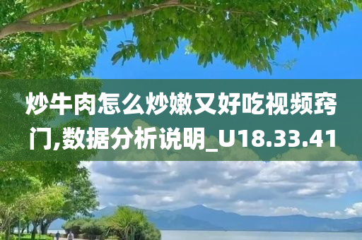 炒牛肉怎么炒嫩又好吃视频窍门,数据分析说明_U18.33.41