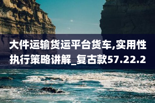 大件运输货运平台货车,实用性执行策略讲解_复古款57.22.20