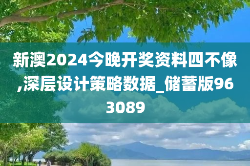 新澳2024今晚开奖资料四不像,深层设计策略数据_储蓄版963089