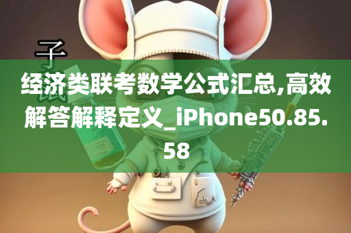 经济类联考数学公式汇总,高效解答解释定义_iPhone50.85.58