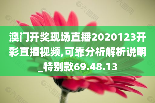 澳门开奖现场直播2020123开彩直播视频,可靠分析解析说明_特别款69.48.13