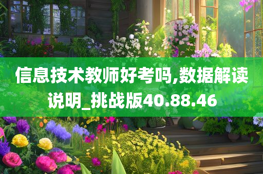 信息技术教师好考吗,数据解读说明_挑战版40.88.46