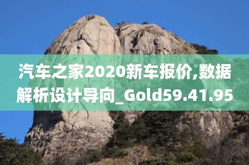 汽车之家2020新车报价,数据解析设计导向_Gold59.41.95