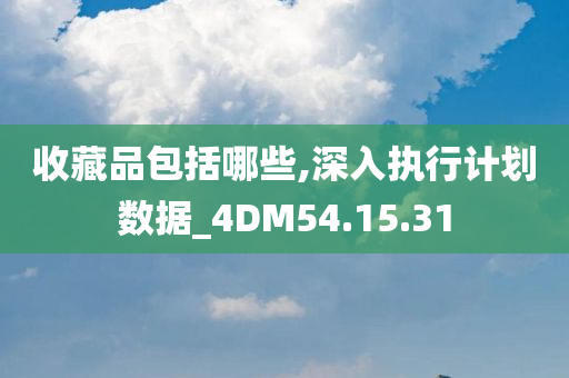 收藏品包括哪些,深入执行计划数据_4DM54.15.31