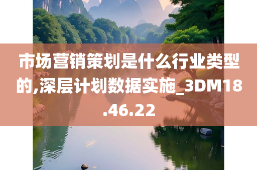 市场营销策划是什么行业类型的,深层计划数据实施_3DM18.46.22