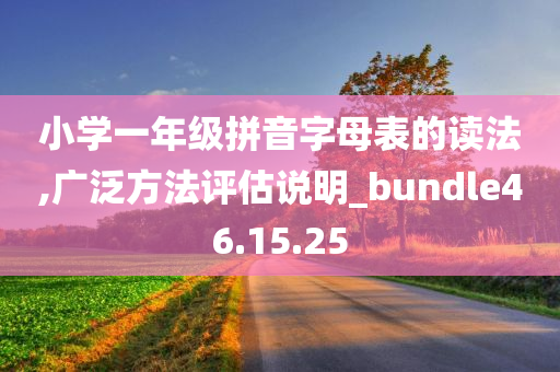 小学一年级拼音字母表的读法,广泛方法评估说明_bundle46.15.25