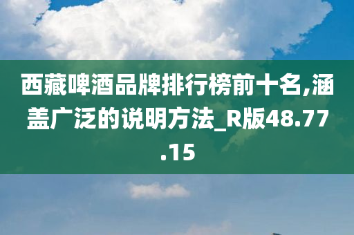 西藏啤酒品牌排行榜前十名,涵盖广泛的说明方法_R版48.77.15