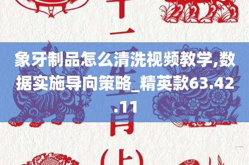 象牙制品怎么清洗视频教学,数据实施导向策略_精英款63.42.11