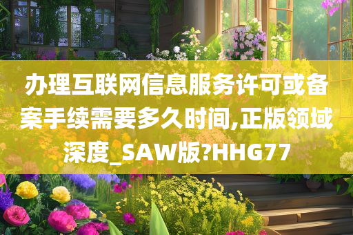 办理互联网信息服务许可或备案手续需要多久时间,正版领域深度_SAW版?HHG77