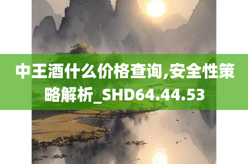 中王酒什么价格查询,安全性策略解析_SHD64.44.53