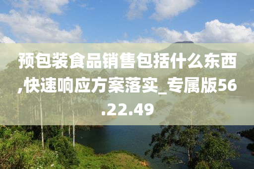 预包装食品销售包括什么东西,快速响应方案落实_专属版56.22.49