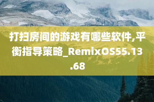 打扫房间的游戏有哪些软件,平衡指导策略_RemixOS55.13.68