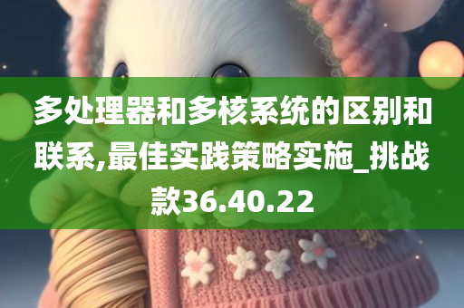 多处理器和多核系统的区别和联系,最佳实践策略实施_挑战款36.40.22