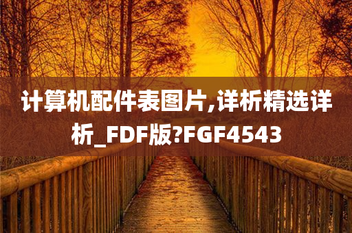 计算机配件表图片,详析精选详析_FDF版?FGF4543