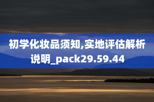 初学化妆品须知,实地评估解析说明_pack29.59.44