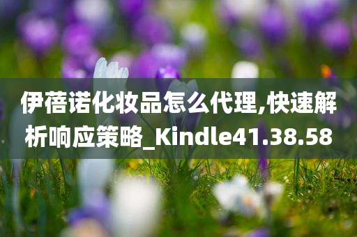 伊蓓诺化妆品怎么代理,快速解析响应策略_Kindle41.38.58