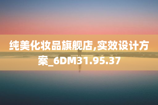 纯美化妆品旗舰店,实效设计方案_6DM31.95.37