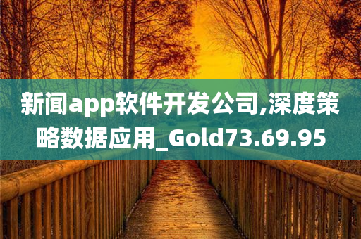 新闻app软件开发公司,深度策略数据应用_Gold73.69.95