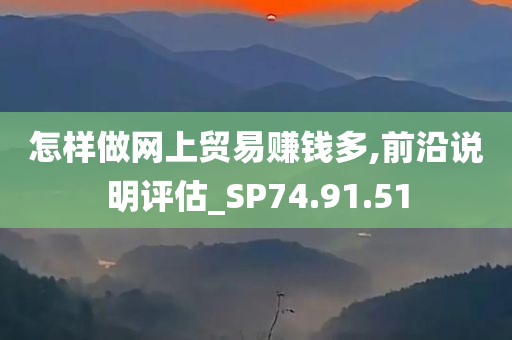 怎样做网上贸易赚钱多,前沿说明评估_SP74.91.51